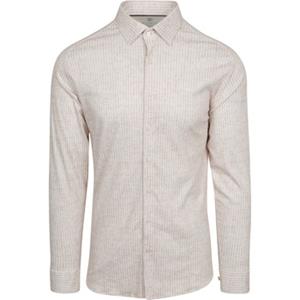 Desoto Overhemd Lange Mouw  Overhemd Monochrome Streep Beige