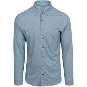 Desoto Overhemd Lange Mouw  Overhemd Print Bloem Blauw Groen