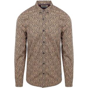 Scotch & Soda Overhemd Lange Mouw Scotch & Soda Overhemd Print Beige