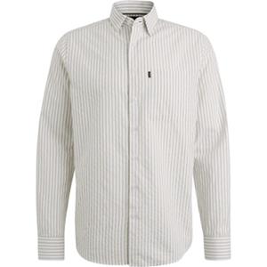 Vanguard Overhemd Lange Mouw  Overhemd Dobby Streep Beige