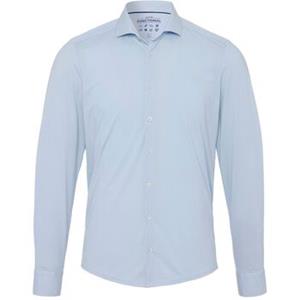 Pure Overhemd Lange Mouw  The Functional Shirt Patroon Lichtblauw