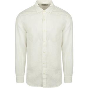 Scotch & Soda Overhemd Lange Mouw Scotch & Soda Linnen Overhemd Wit