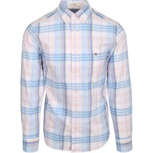 Gant Overhemd Lange Mouw  Overhemd Tartan Ruit Roze
