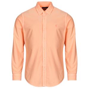 Polo Ralph Lauren Overhemd Lange Mouw  CHEMISE DROITE CUSTOM EN OXFORD LEGER TEINTURE MINERALE