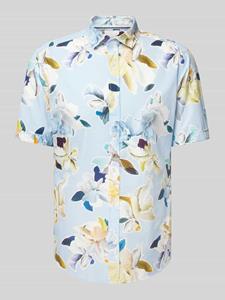 OLYMP Overhemd met korte mouwen Casual met bloemenprint