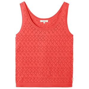 Tranquillo  Women's Ajour Strick-Top - Top, rood