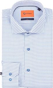 Suitable Overhemd Check Print Blauw