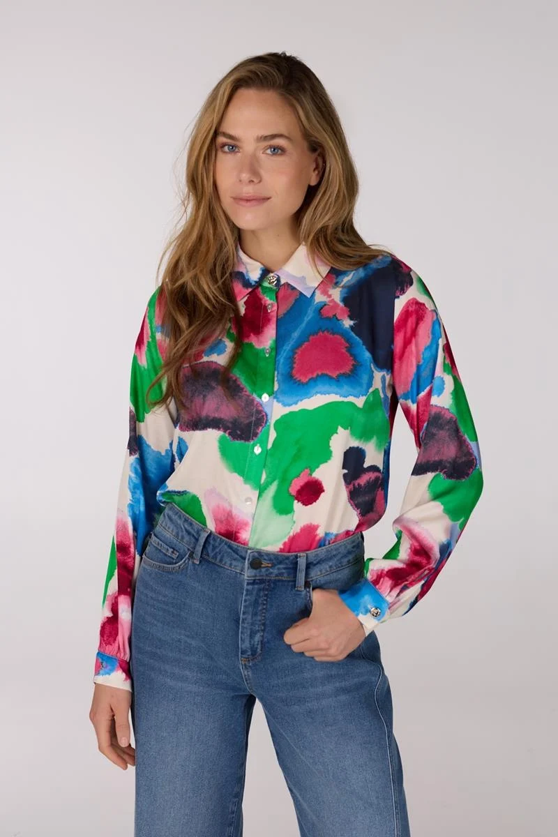 Jansen Amsterdam Nicky blouse wm756 long sleeve multicolor