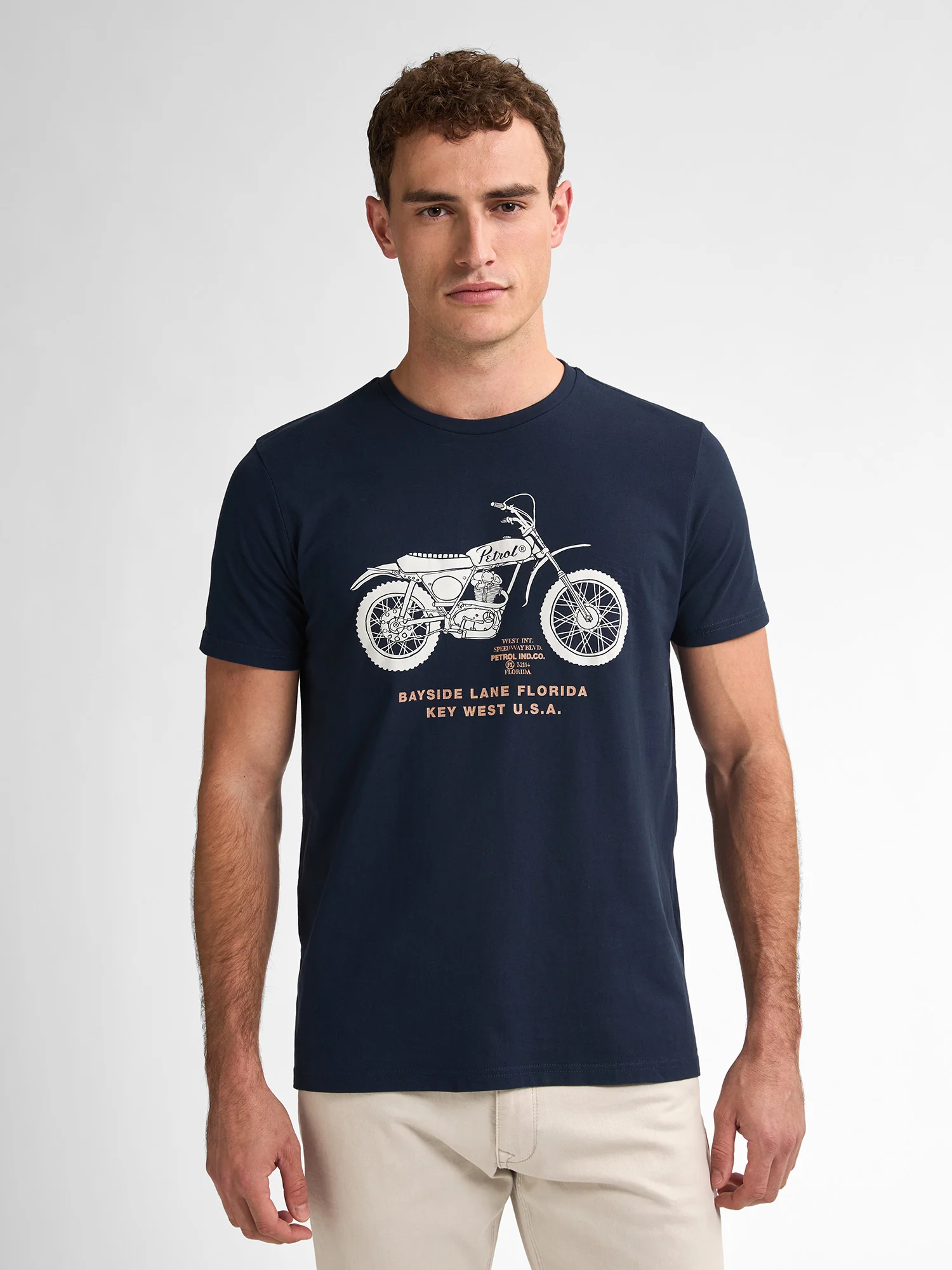 Petrol Industries Heren shirt- m-1050-tsr707 5178 navy blue