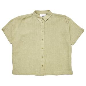 Mazine  Women's Short Sleeve Linen Shirt - Blouse, beige