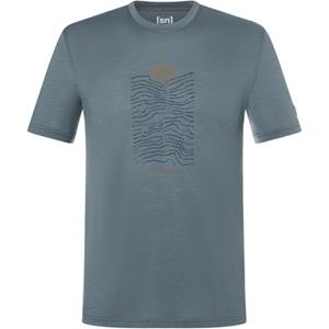 Bergzeit Basics Heren Super.Natural Sunset Lines T-shirt