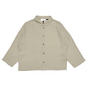 Mazine  Women's 3/4 Sleeve Linen Shirt - Blouse, grijs/beige