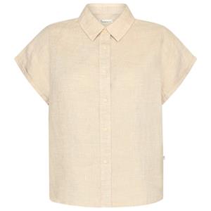 KnowledgeCotton Apparel  Women's Aster Fold Up S/S - Blouse, beige