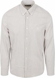 Marc O'Polo Overhemd Poplin Streep Grijs