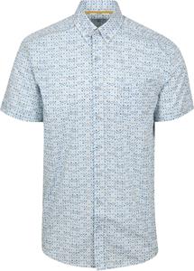 State of Art Short Sleeve Overhemd Print Lichtblauw