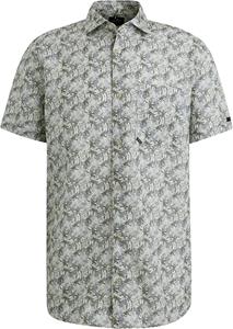 Vanguard Short Sleeve Overhemd Print Blauw Groen