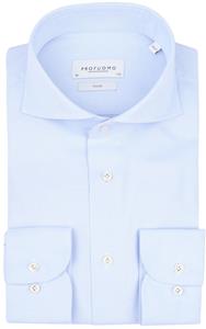 Profuomo Shirt Extra Lange Mouwen Travel Lichtblauw