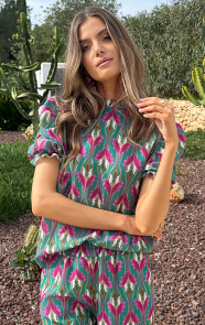 The Musthaves Eve Lino Ruffle Top