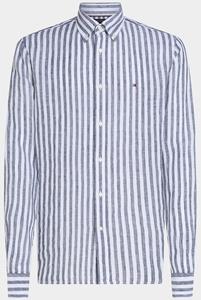 Tommy Hilfiger Casual hemd lange mouw linen essential stripe rf shir mw0mw38581/0a5