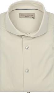 John Miller Overhemd Hyperstretch Beige