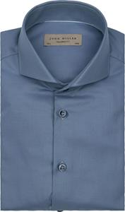 John Miller Overhemd Twill Indigo