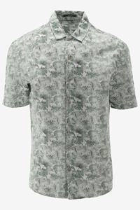 No Excess Shirt short sleeve allover printed green