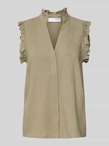 Selected Femme slfviva sl sun ruffle top noos 16096447 vetiver