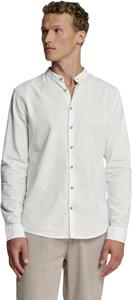 No Excess Shirt granddad solid h linen white