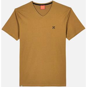 Oxbow T-shirt Korte Mouw  Effen 4flo T-shirt met V-hals geborduurd op de borst TIVE
