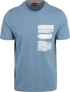 Boss T-shirt Dune Blauw