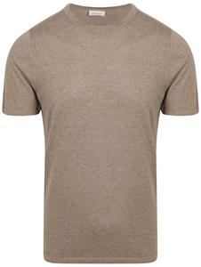Profuomo T-Shirt Knitted Taupe