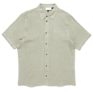Mazine  Shortsleeve Linen Shirt - Overhemd, beige/grijs