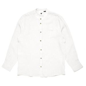 Mazine  Stand Collar Linen Shirt - Overhemd, wit