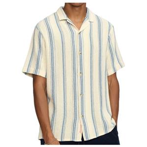 Revolution  Short-Sleeved Cuban Cotton Shirt - Overhemd, beige