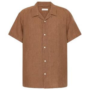 KnowledgeCotton Apparel  Box S/S Linen Shirt - Overhemd, bruin