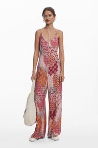 Desigual Lange Boho-jumpsuit - RED