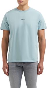 Pure Path Regular fit crewneck ss t-shirts blue grey