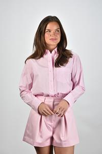 Academia katoenen blouse Mia met lange mouwen roze