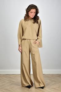 Sea Me Happy broek Super Woody met elastische tailleband beige