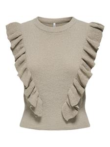 Only Onlashley sl o-neck knt taupe