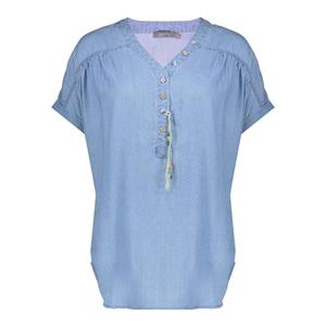 Geisha Top sleeveless blue denim