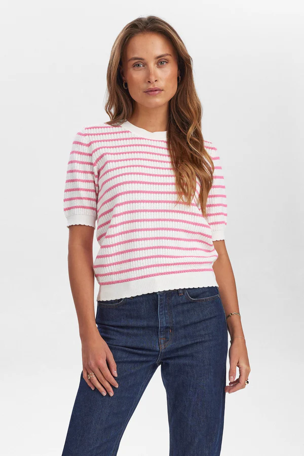 Nümph Numph nunicole pullover gots 703114 2715 pink carnation