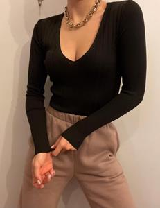 QU-Style Basic strech longsleeve top 35503