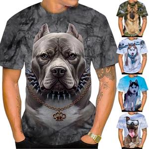 Xin nan zhuang Zomer Casual Cool T-shirt Unisex Grappige Schattige Hond 3D Geprint Korte Mouw 6XL