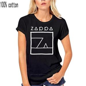 Nice T-Shirts Frank Zappa Logo Heren Zwart T-shirt The Mothers Of Invention T-shirt Losse Maat Top T-shirt XS zwart