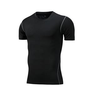 VantaGoods Sneldrogende compressie sporttights voor heren en hardloopshirt met korte mouwen S
