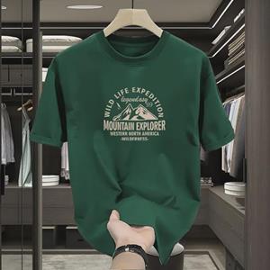 VantaGoods Heren 2024 Oversized American Retro katoenen T-shirt - Losse, trendy, korte mouw zomerklassieker M (110-130 kg recommended)