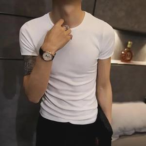 VantaGoods Heren Slim Fit T-shirt met korte mouwen in zwart en wit XL zwart