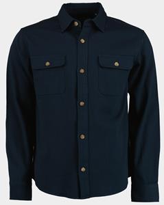 Bos Bright Blue Scotland blue overshirt cia shirtjacket 25114ci63sb/290 navy