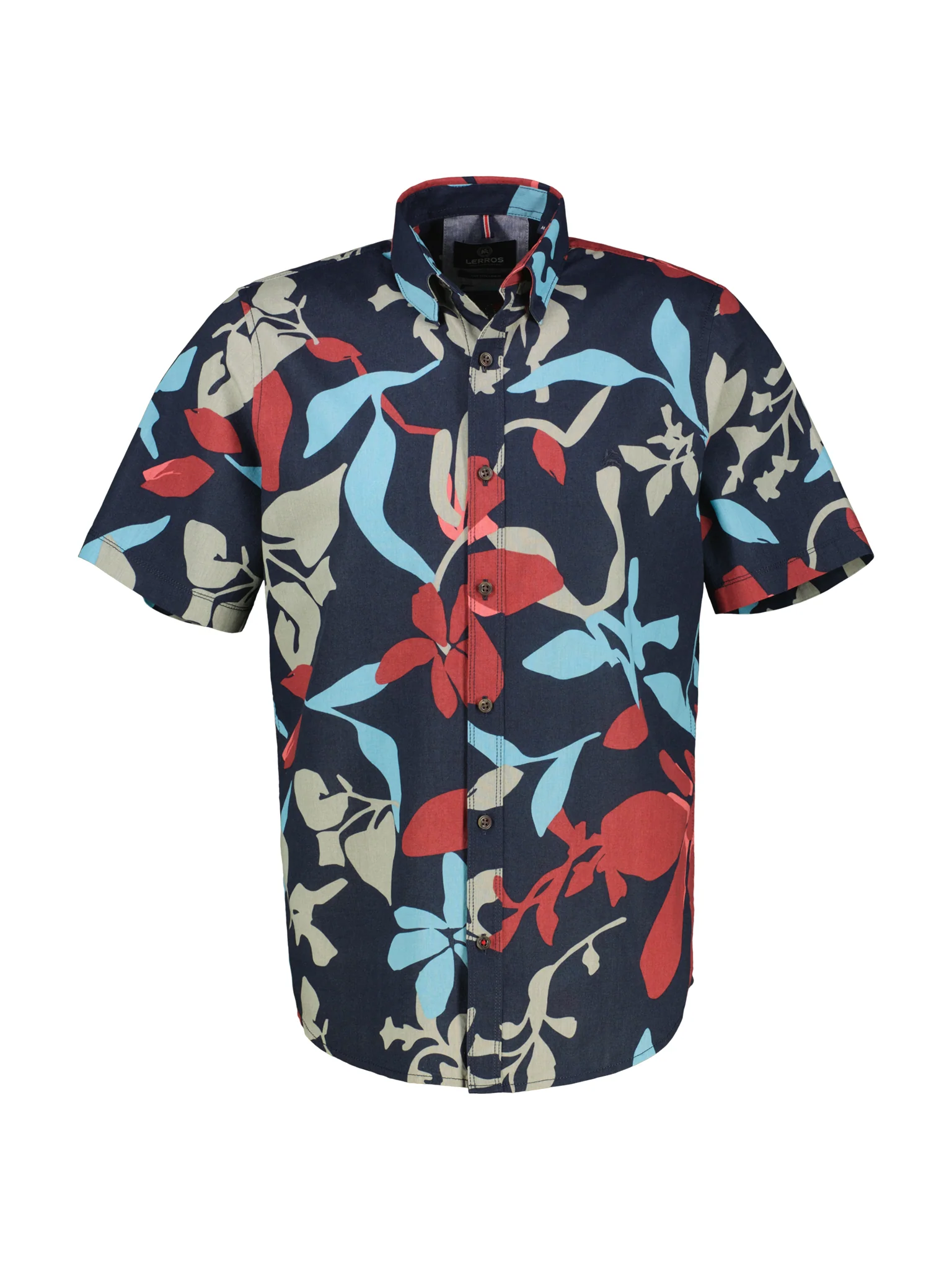 Lerros Heren overhemd 25424091 485 classic navy